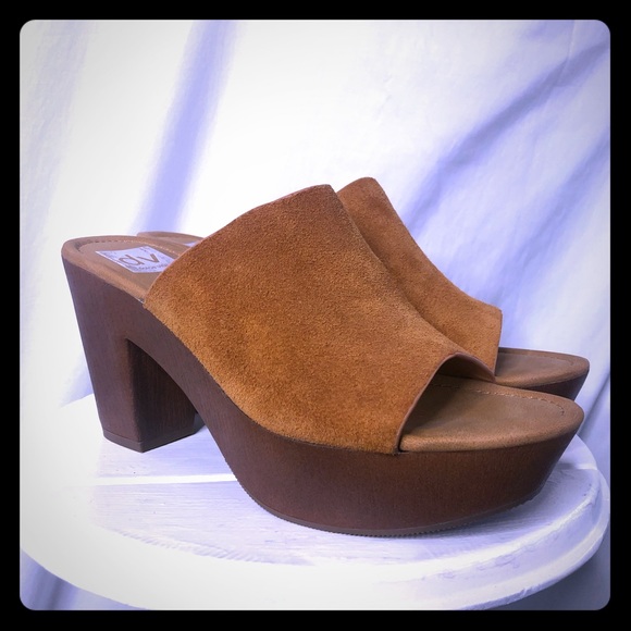 Dolce Vita Shoes - Dolce Vita Mules heels Shoes suede leather henna 8